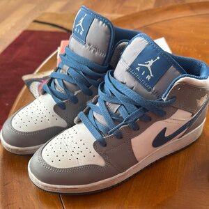 Nike Air Kids Shoes - Blue and Gray